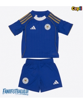 Leicester City Echipament de Fotbal Replică 2025-26 Copii Acasa (+ Șorturi)